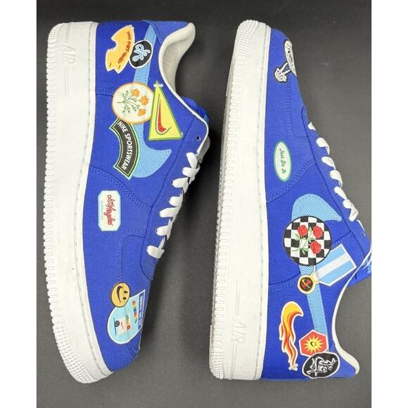 Nike Air Force 1 Patched Up Los Angeles Blue Sneakers Size 11.5 DX2304-400 main image 10